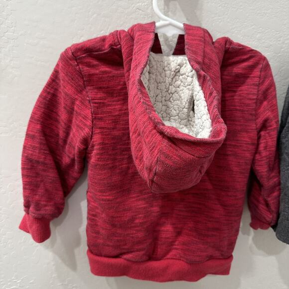 Next Red Woodland Hoodie Sweatshirt & Grey Skirt Outfit - Picture 9 of 11